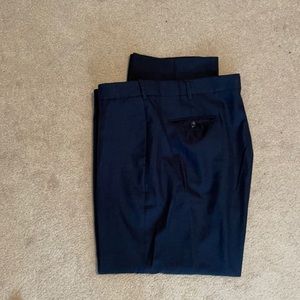 Dress pants men dark blue